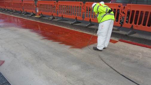 Spray waterproof coating for bridge deck waterproofing construction_1